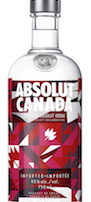 Absolut Canada, Canada's 150th Birthday Bottle Absolut, Absolut Canadian quilt bottle